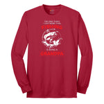 The Only Thing I Love More Than Fishing is Being a Grandpa Long Sleeve Tee - Red