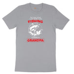 The Only Thing I Love More Than Fishing is Being a Grandpa Short Sleeve Tee - Athletic Heather Grey