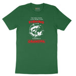The Only Thing I Love More Than Fishing is Being a Grandpa Short Sleeve Tee - Athletic Kelly