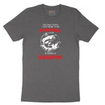 The Only Thing I Love More Than Fishing is Being a Grandpa Short Sleeve Tee - Dark Heather Grey