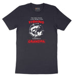 The Only Thing I Love More Than Fishing is Being a Grandpa Short Sleeve Tee - Deep Navy