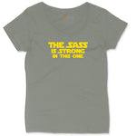 The Sass is Strong in This One Ladies Curvy Tee - Bamboo Blackout