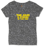 The Sass is Strong in This One Ladies Curvy Tee - Black Leopard