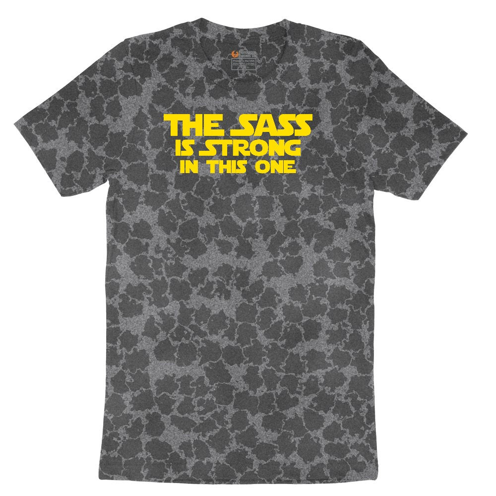 The Sass is Strong in This One Ladies Short Sleeve Tee - Black Leopard