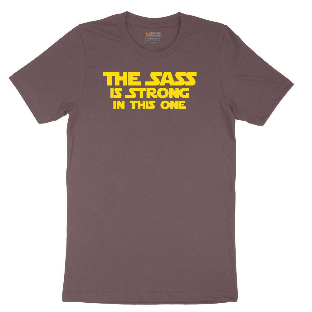The Sass is Strong in This One Ladies Short Sleeve Tee - Sangria Blackout
