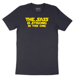 The Sass is Strong in This One - Ladies T-Shirt Short Sleeve Tee - Deep Navy