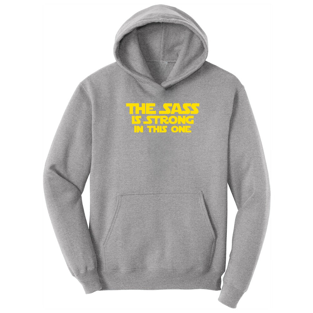 The Sass is Strong in This One Hoodie - Athletic Heather