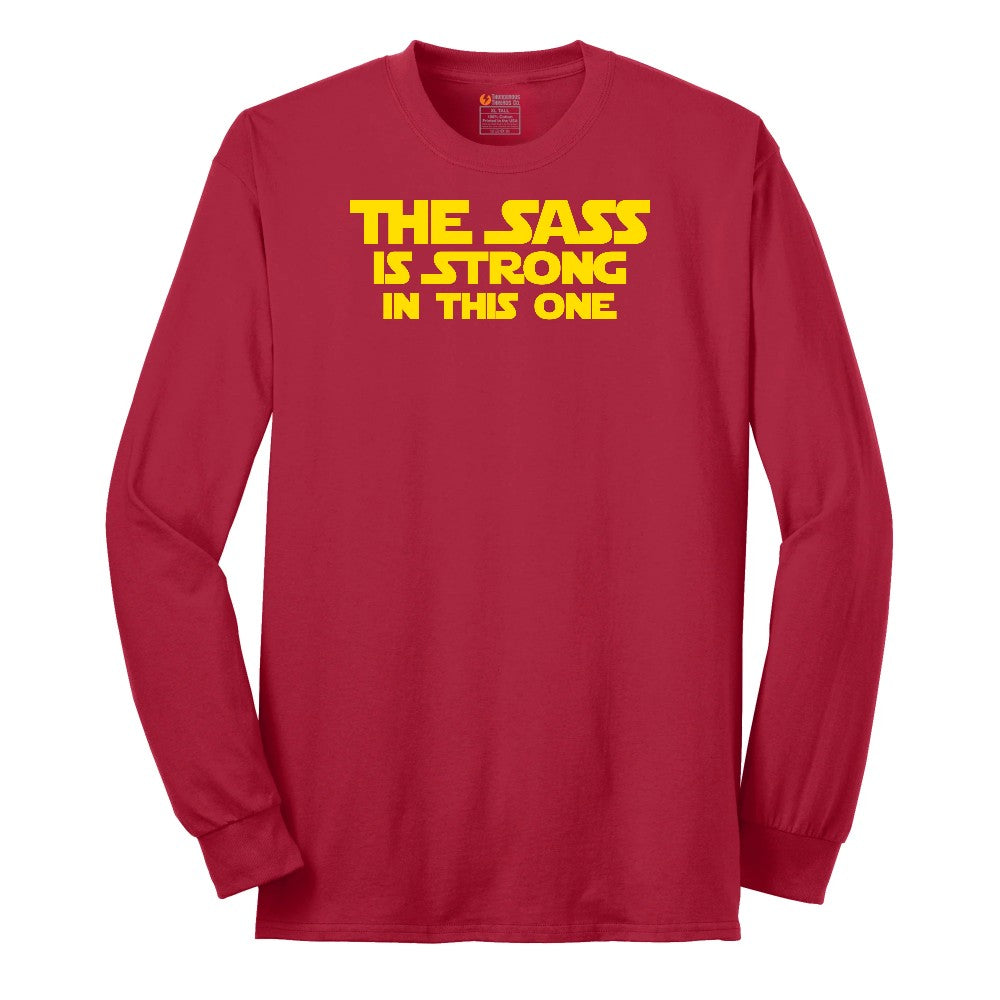 The Sass is Strong in This One Long Sleeve Tee - Red