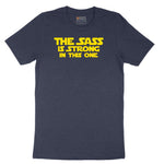 The Sass is Strong in This One Short Sleeve Tee - Heather Navy