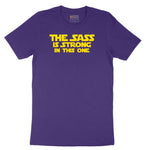 The Sass is Strong in This One Short Sleeve Tee - Team Purple