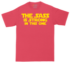 The Sass is Strong in This One tall t-shirt for men in Heather Red