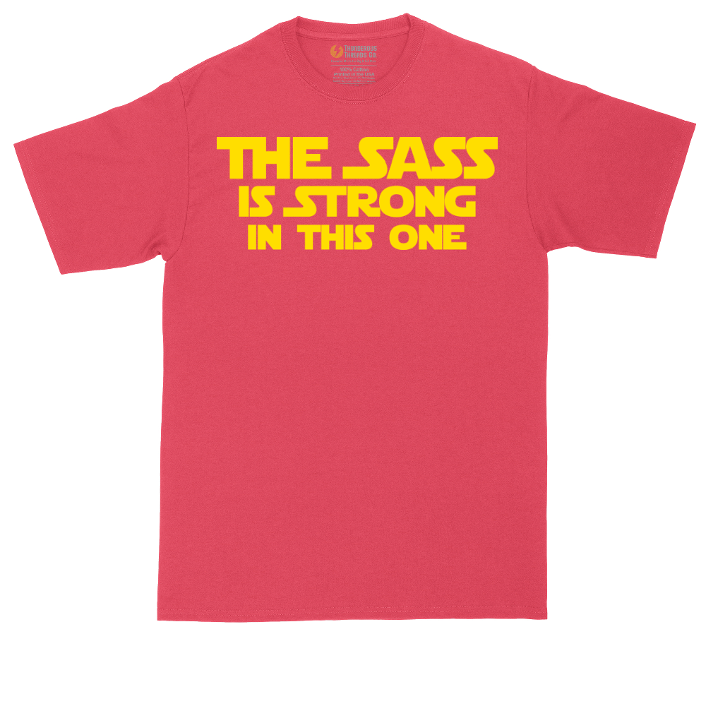 The Sass is Strong in This One tall t-shirt for men in Heather Red
