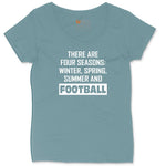 There's Four Seasons Ladies Curvy Tee - Surf Blackout