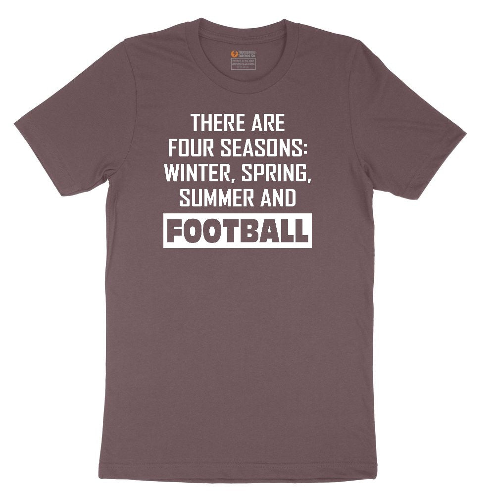 There's Four Seasons Ladies Short Sleeve Tee - Sangria Blackout