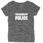 Thermostat Police Ladies Curvy Tee - Black Leopard