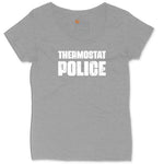Thermostat Police Ladies Curvy Tee - Granite Heather