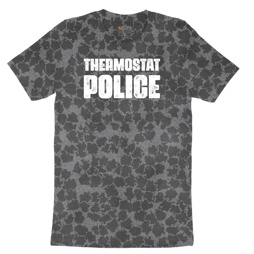 Thermostat Police Ladies Short Sleeve Tee - Black Leopard