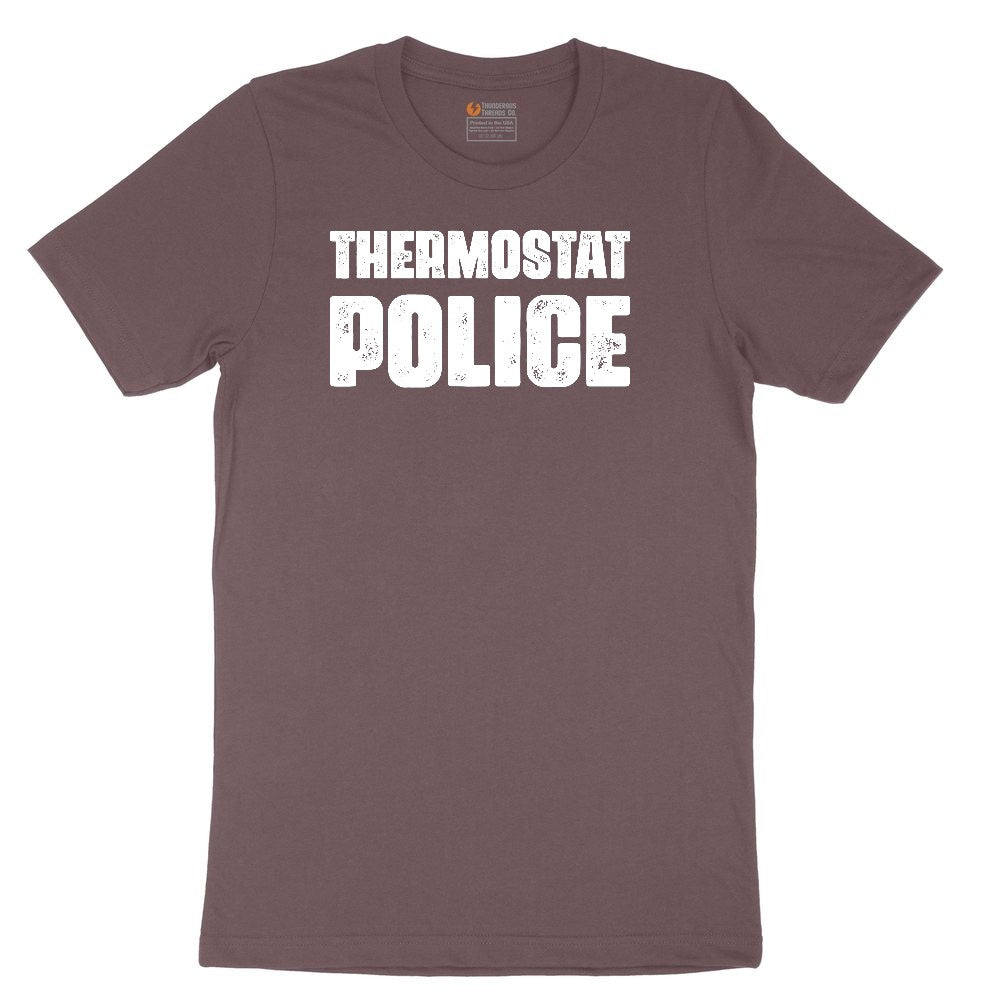 Thermostat Police Ladies Short Sleeve Tee - Sangria Blackout