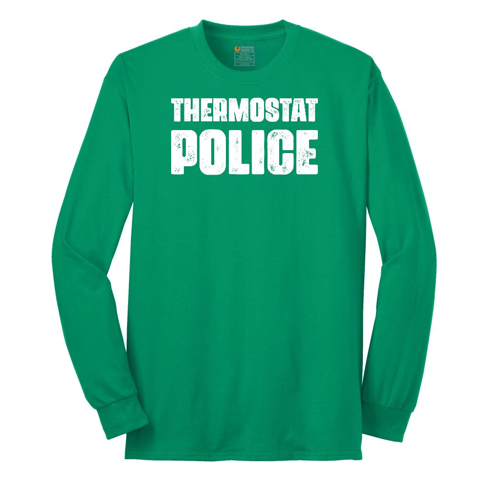 Thermostat Police Long Sleeve Tee - Kelly Green