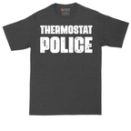 Thermostat Police tall t-shirt for men in Dark Heather Grey