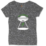 They Picked Me Ladies Curvy Tee - Black Leopard