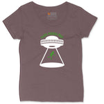 They Picked Me Ladies Curvy Tee - Sangria Blackout