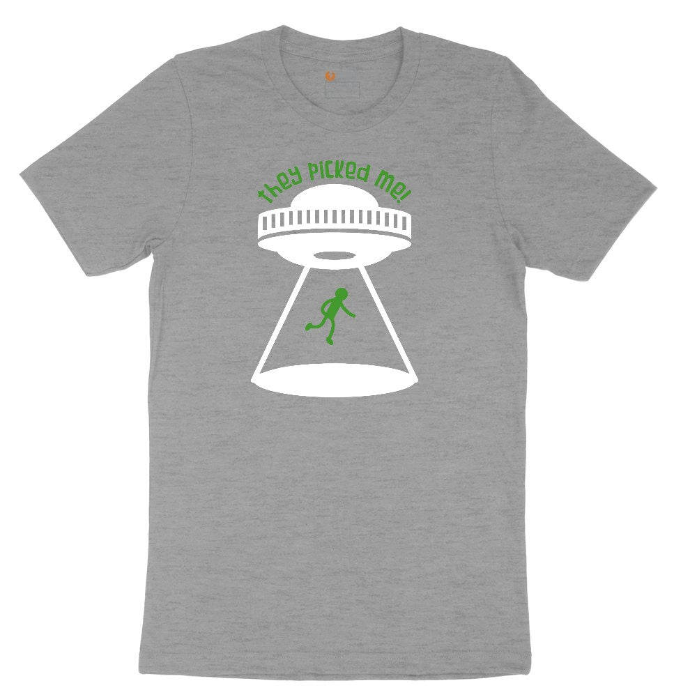 They Picked Me Ladies Short Sleeve Tee - Granite Heather
