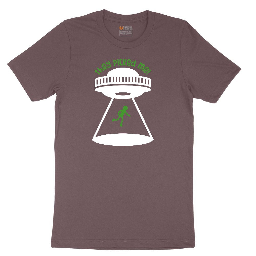 They Picked Me Ladies Short Sleeve Tee - Sangria Blackout