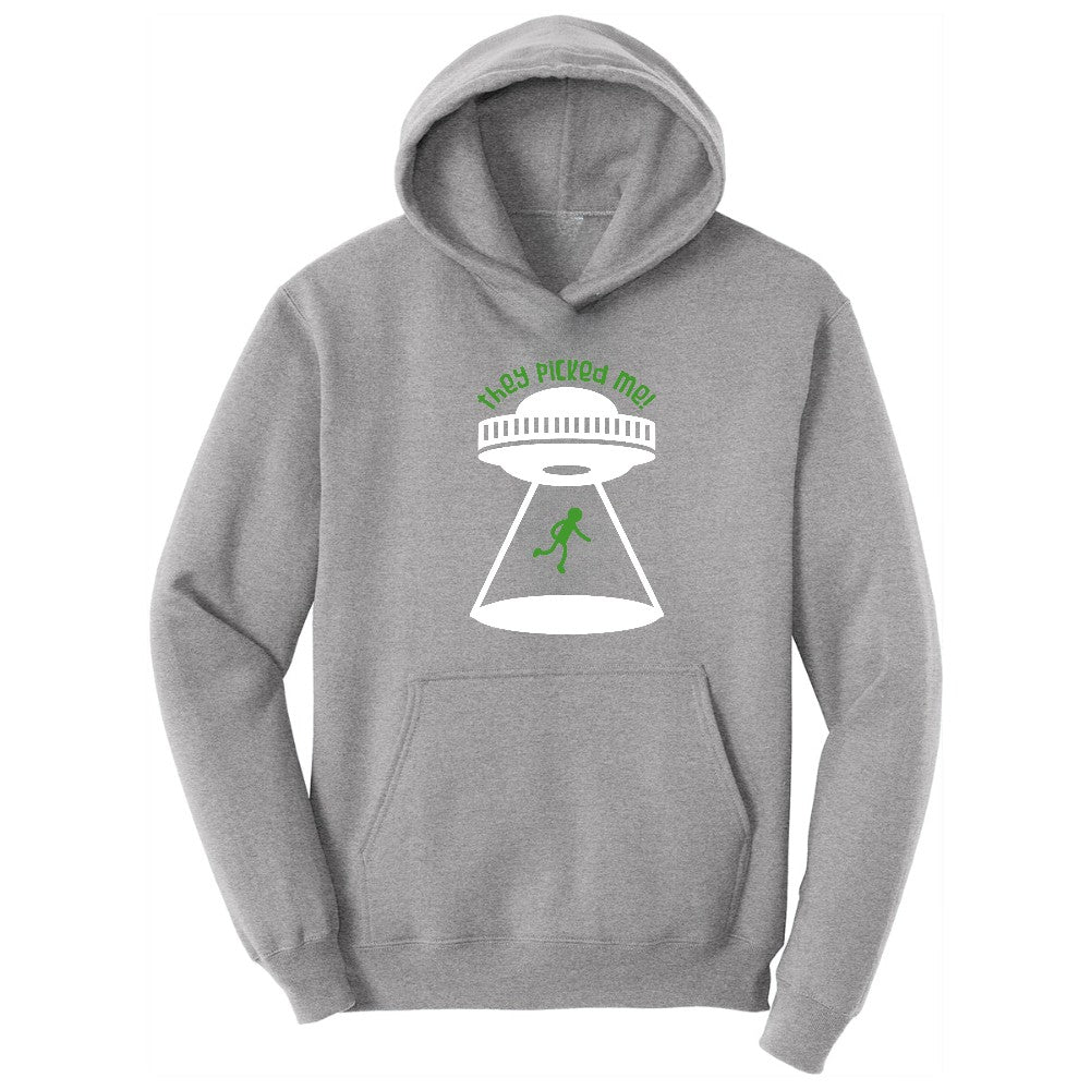They Picked Me Hoodie - Athletic Heather