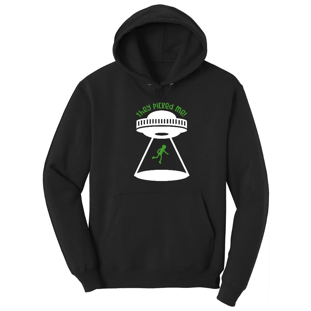 They Picked Me Hoodie - Jet Black
