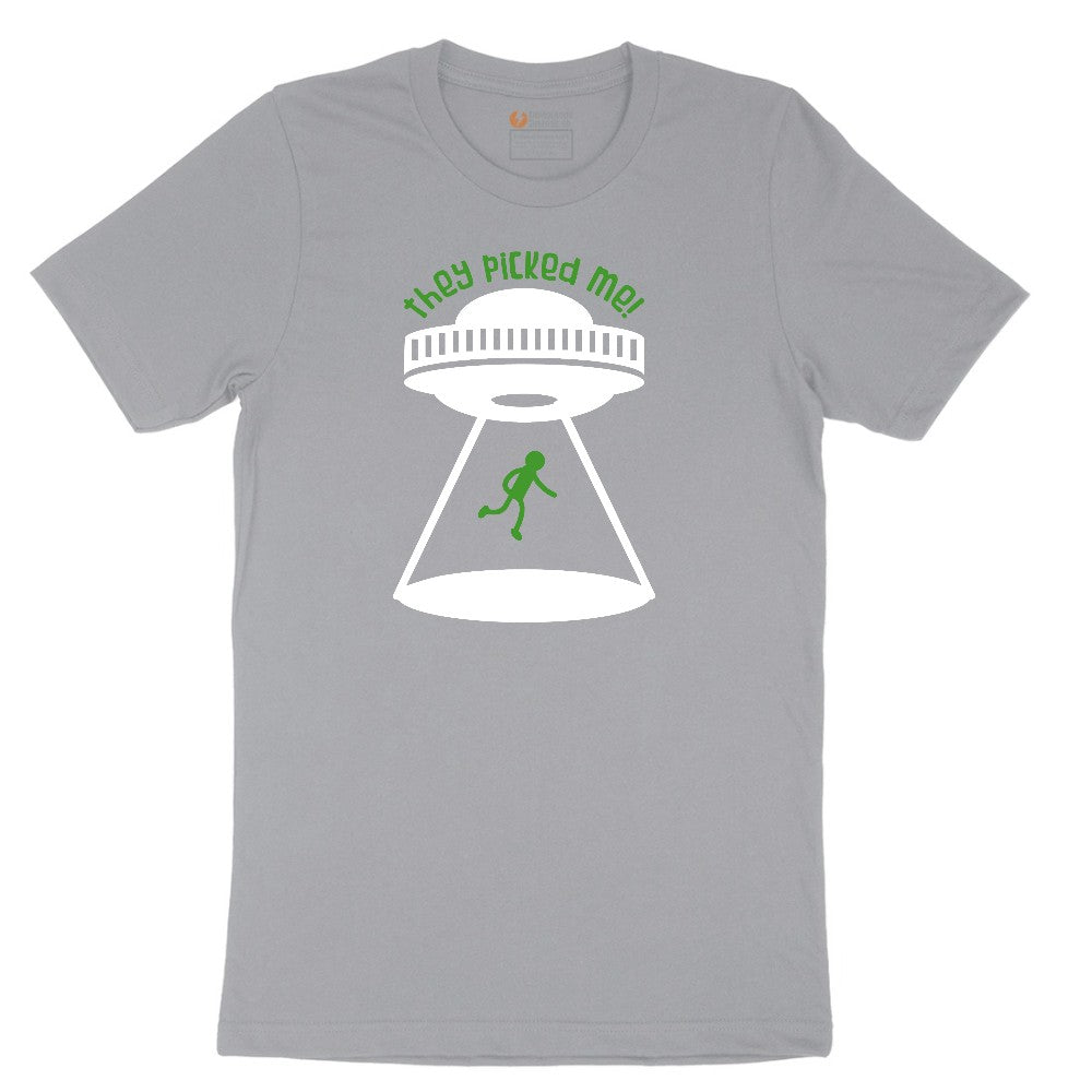 They Picked Me Short Sleeve Tee - Athletic Heather Grey