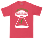 They Picked Me tall t-shirt for men in Heather Red