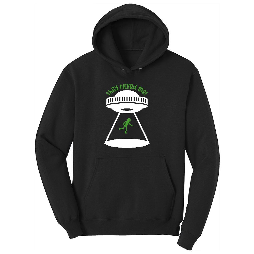 They Picked Me Toddler Hoodie - Jet Black