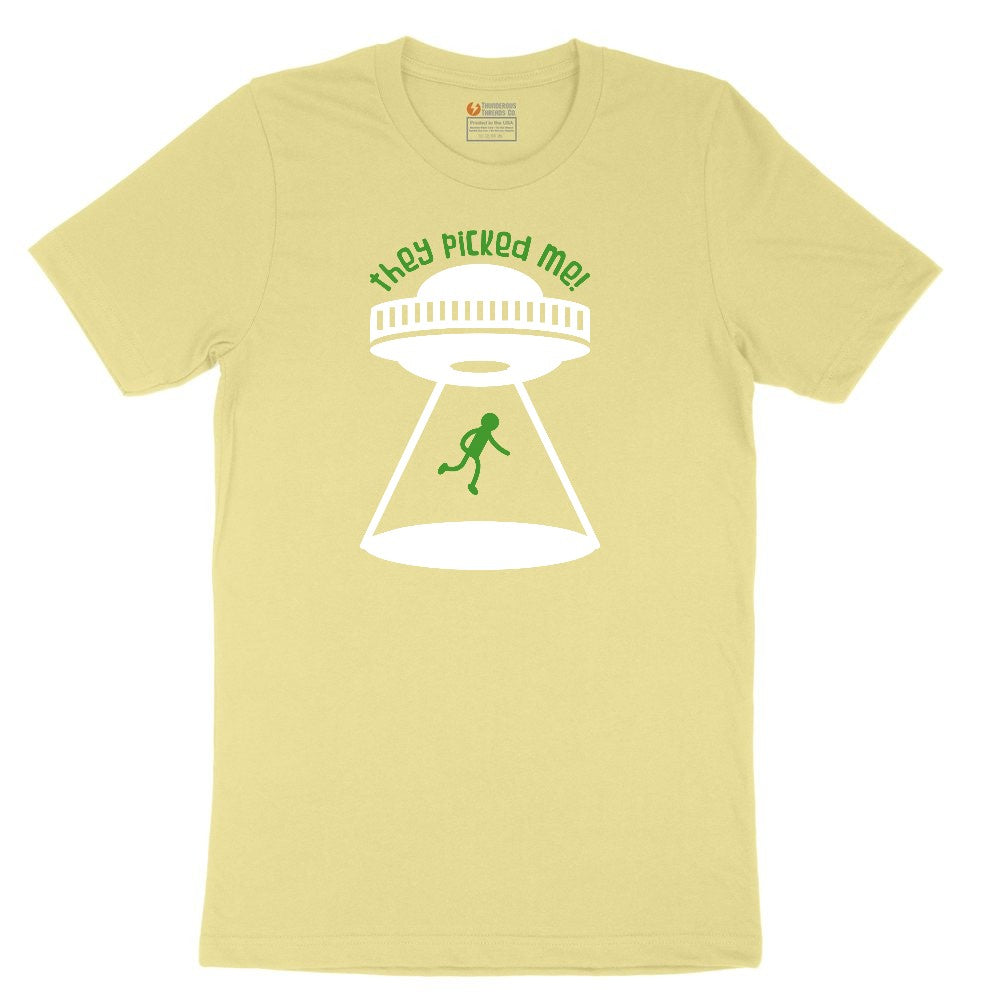 They Picked Me Youth Short Sleeve Tee - Yellow