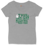This Hooligan Needs a Beer Ladies Curvy Tee - Granite Heather