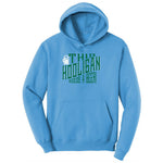 This Hooligan Needs a Beer Ladies Hoodie - Aquatic Blue