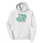 This Hooligan Needs a Beer Ladies Hoodie - White