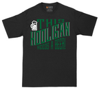 This Hooligan Needs a Beer tall t-shirt for men in Jet Black