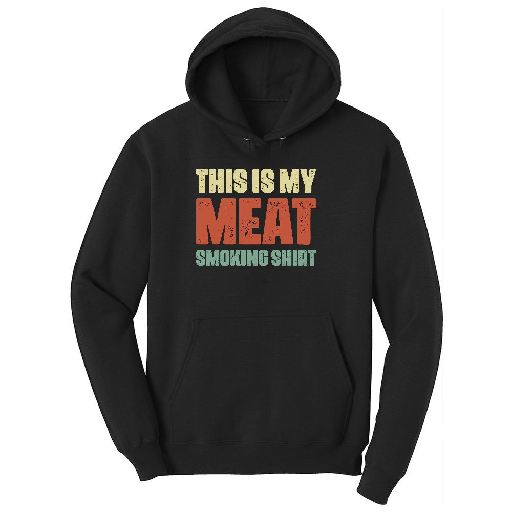 This is My Meat Smoking Shirt Ladies Hoodie - Jet Black