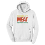 This is My Meat Smoking Shirt Ladies Hoodie - White