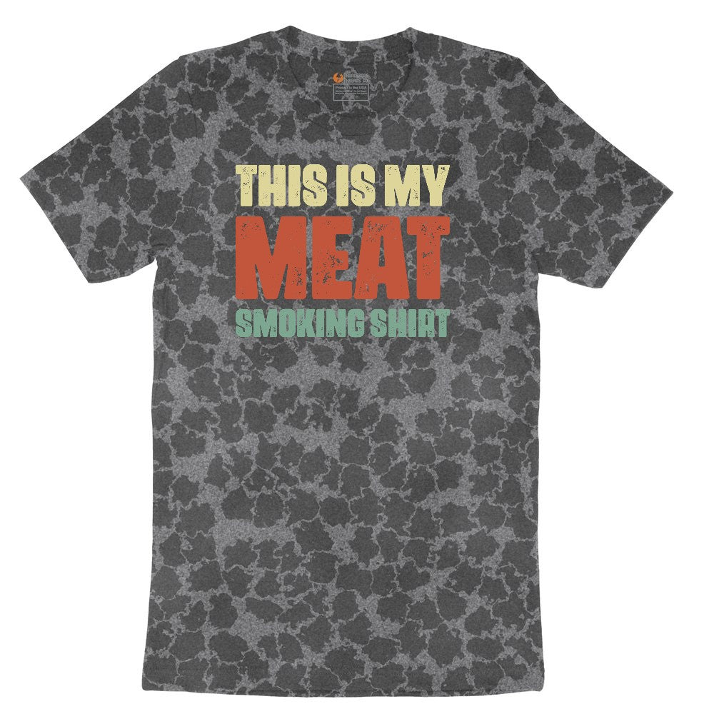 This is My Meat Smoking Shirt Ladies Short Sleeve Tee - Black Leopard
