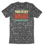 This is My Meat Smoking Shirt Ladies Short Sleeve Tee - Black Leopard