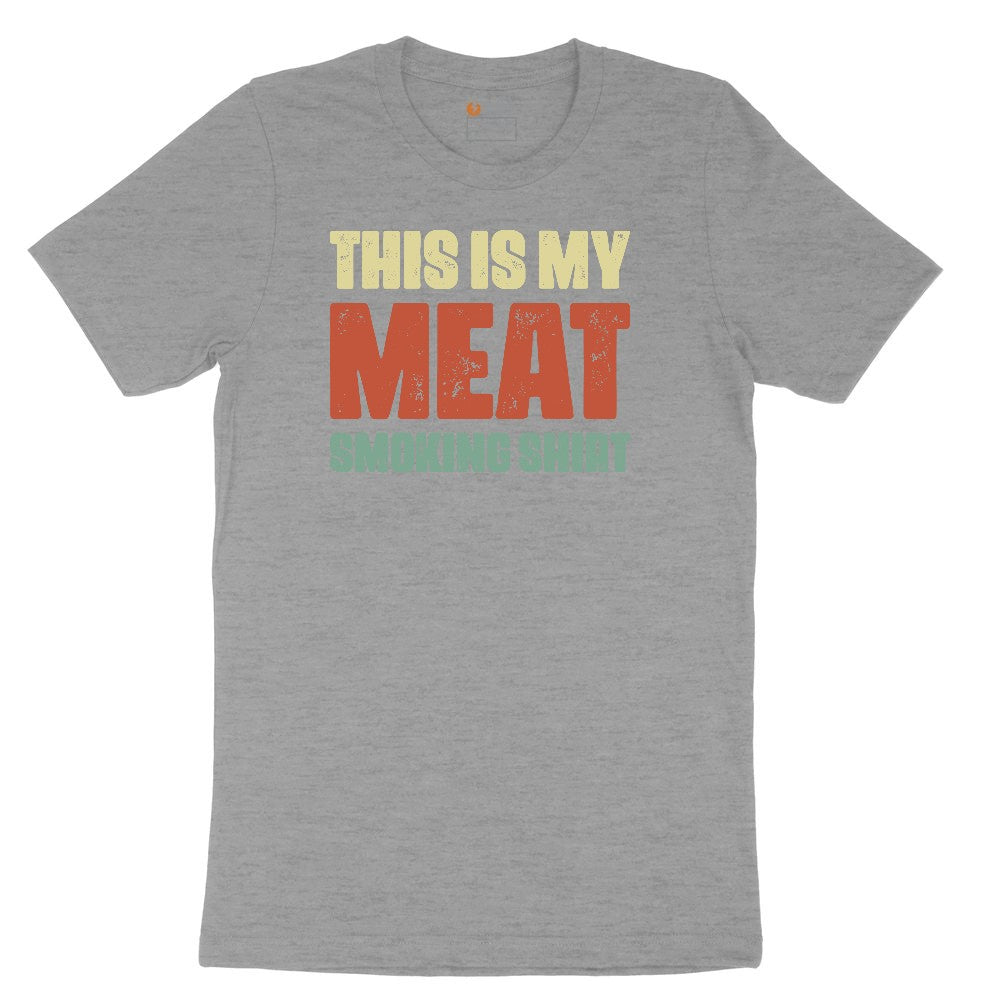 This is My Meat Smoking Shirt Ladies Short Sleeve Tee - Granite Heather