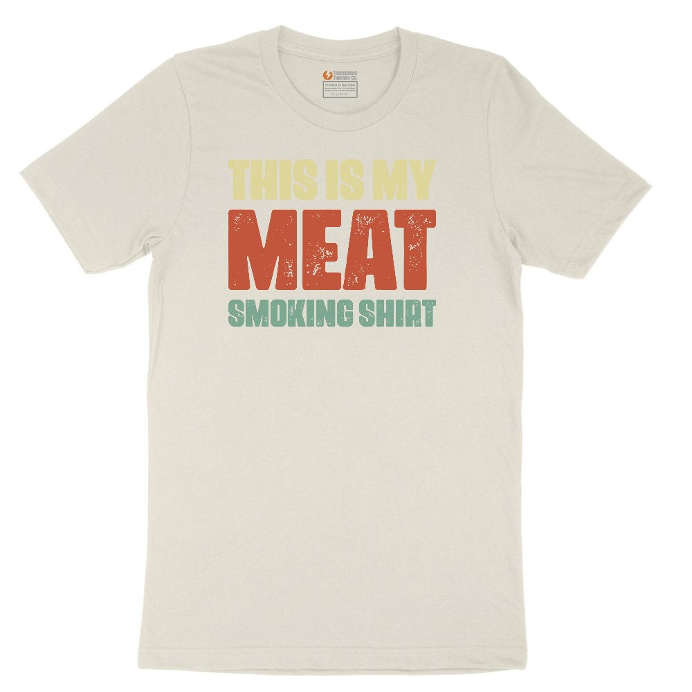 This is My Meat Smoking Shirt Ladies Short Sleeve Tee - Natural Heather