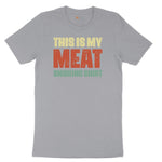 This is My Meat Smoking Shirt Short Sleeve Tee - Athletic Heather Grey