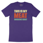 This is My Meat Smoking Shirt Short Sleeve Tee - Team Purple