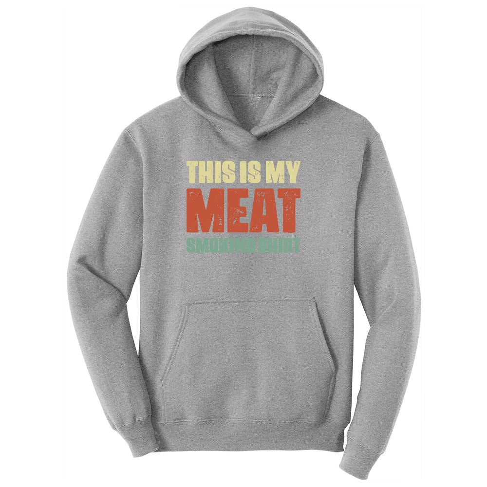 This is My Meat Smoking Shirt Youth Hoodie - Athletic Heather