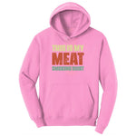 This is My Meat Smoking Shirt Youth Hoodie - Candy Pink
