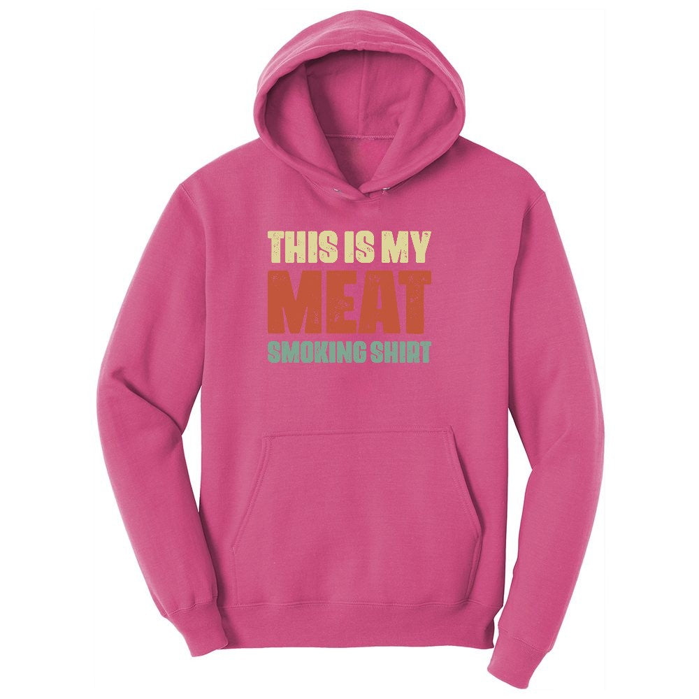 This is My Meat Smoking Shirt Youth Hoodie - Sangria