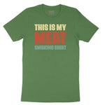 This is My Meat Smoking Shirt Youth Short Sleeve Tee - Athletic Kelly